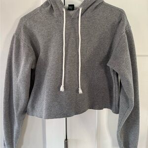 Wild Fable Charcoal Cropped Hoodie